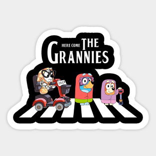Bluey- Here Come The Grannies Sticker